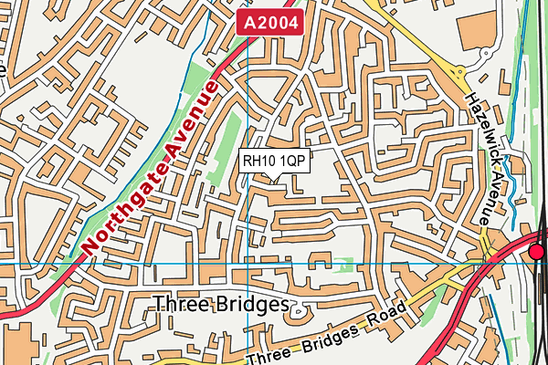 RH10 1QP map - OS VectorMap District (Ordnance Survey) RH10 1QP map - OS VectorMap District (Ordnance Survey)