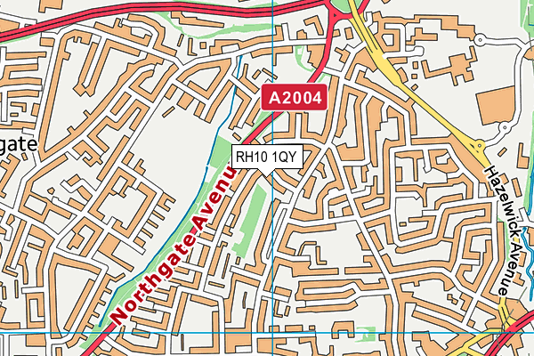 RH10 1QY map - OS VectorMap District (Ordnance Survey) RH10 1QY map - OS VectorMap District (Ordnance Survey)