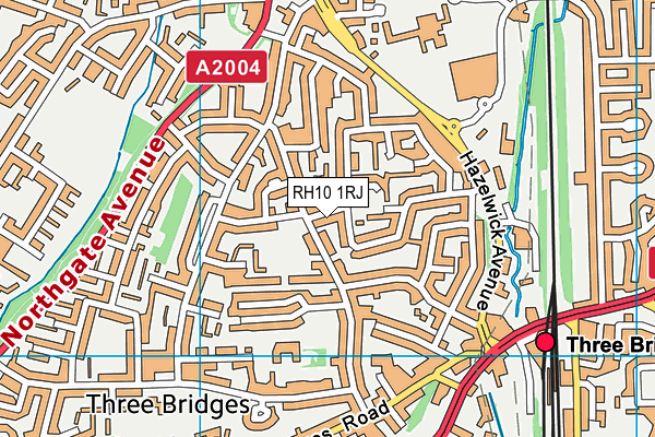 RH10 1RJ map - OS VectorMap District (Ordnance Survey) RH10 1RJ map - OS VectorMap District (Ordnance Survey)