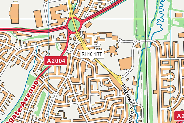 RH10 1RT map - OS VectorMap District (Ordnance Survey) RH10 1RT map - OS VectorMap District (Ordnance Survey)