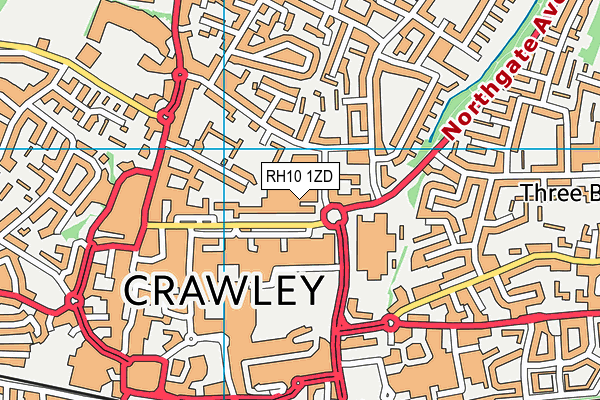 RH10 1ZD map - OS VectorMap District (Ordnance Survey) RH10 1ZD map - OS VectorMap District (Ordnance Survey)