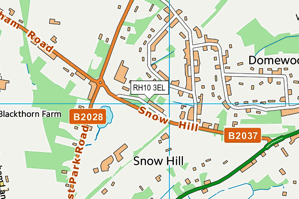 RH10 3EL map - OS VectorMap District (Ordnance Survey)