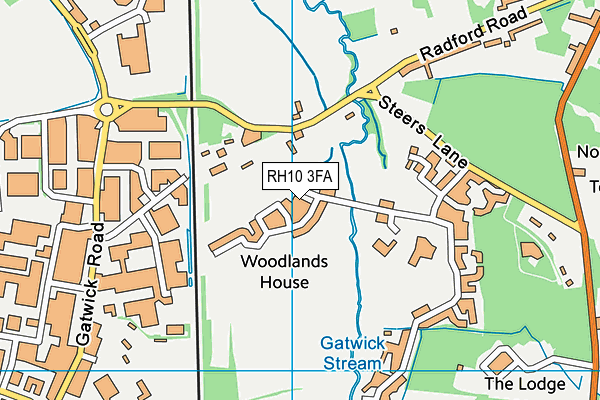 RH10 3FA map - OS VectorMap District (Ordnance Survey) RH10 3FA map - OS VectorMap District (Ordnance Survey)