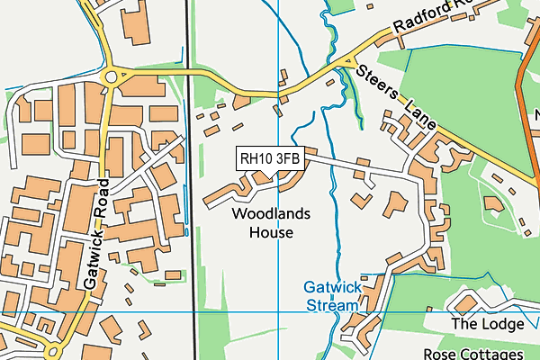 RH10 3FB map - OS VectorMap District (Ordnance Survey) RH10 3FB map - OS VectorMap District (Ordnance Survey)