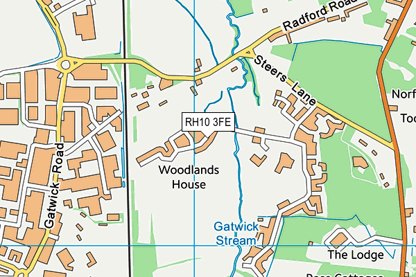 RH10 3FE map - OS VectorMap District (Ordnance Survey) RH10 3FE map - OS VectorMap District (Ordnance Survey)