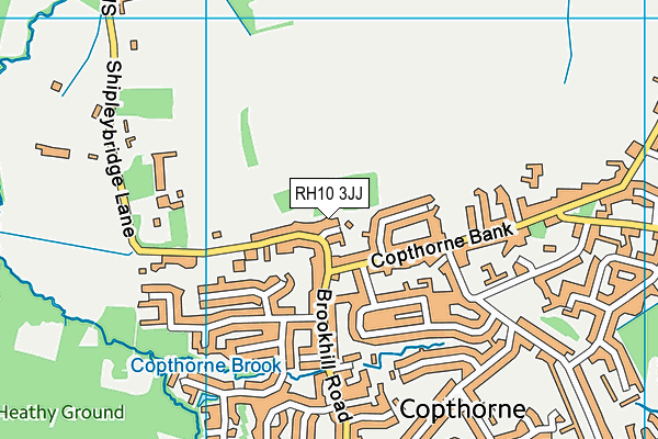 RH10 3JJ map - OS VectorMap District (Ordnance Survey) RH10 3JJ map - OS VectorMap District (Ordnance Survey)