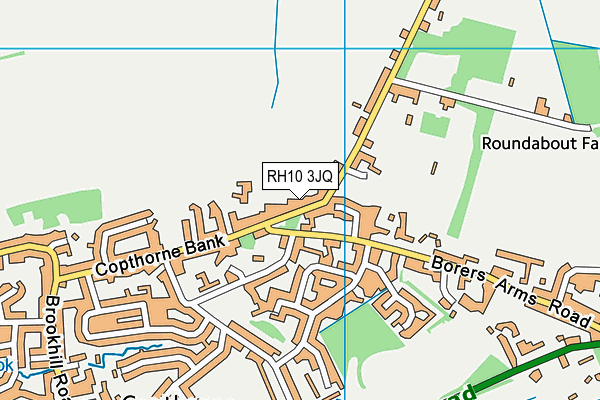 RH10 3JQ map - OS VectorMap District (Ordnance Survey) RH10 3JQ map - OS VectorMap District (Ordnance Survey)