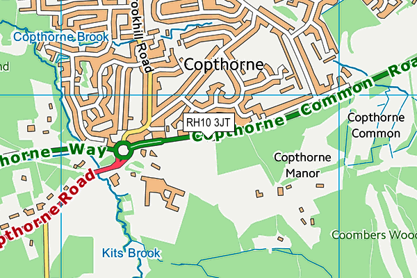 RH10 3JT map - OS VectorMap District (Ordnance Survey) RH10 3JT map - OS VectorMap District (Ordnance Survey)