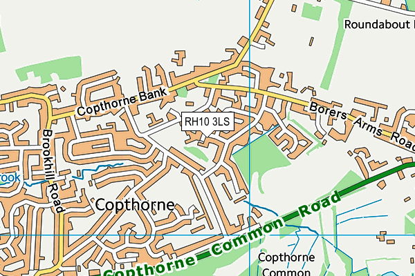 RH10 3LS map - OS VectorMap District (Ordnance Survey) RH10 3LS map - OS VectorMap District (Ordnance Survey)