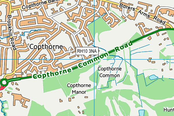 RH10 3NA map - OS VectorMap District (Ordnance Survey)