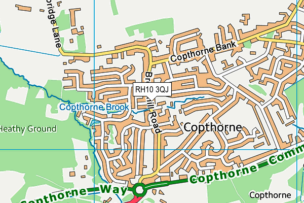RH10 3QJ map - OS VectorMap District (Ordnance Survey) RH10 3QJ map - OS VectorMap District (Ordnance Survey)