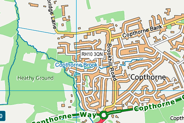 RH10 3QN map - OS VectorMap District (Ordnance Survey) RH10 3QN map - OS VectorMap District (Ordnance Survey)