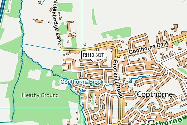 RH10 3QT map - OS VectorMap District (Ordnance Survey) RH10 3QT map - OS VectorMap District (Ordnance Survey)