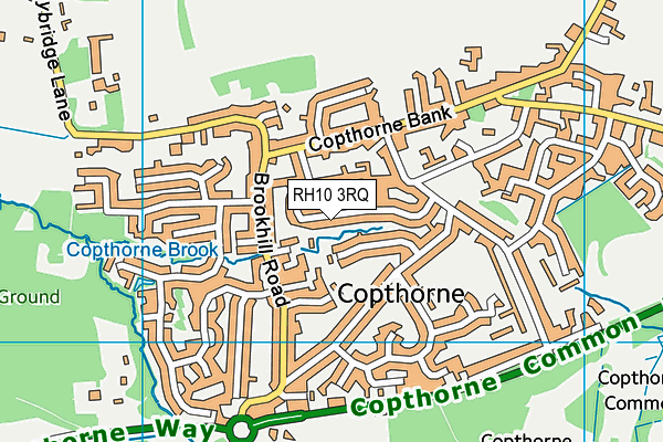 RH10 3RQ map - OS VectorMap District (Ordnance Survey) RH10 3RQ map - OS VectorMap District (Ordnance Survey)
