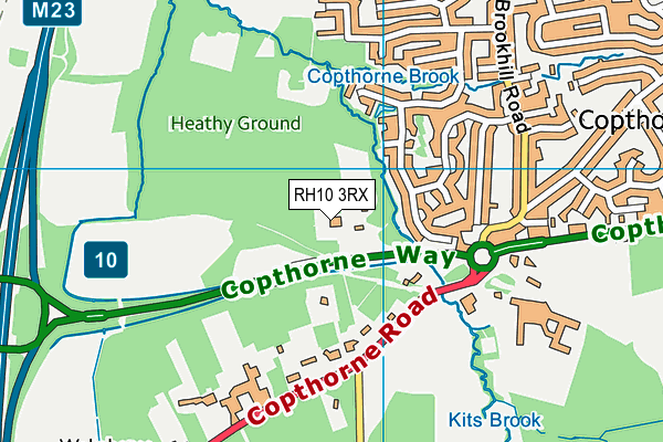 RH10 3RX map - OS VectorMap District (Ordnance Survey) RH10 3RX map - OS VectorMap District (Ordnance Survey)