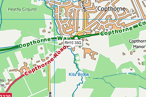 RH10 3SQ map - OS VectorMap District (Ordnance Survey) RH10 3SQ map - OS VectorMap District (Ordnance Survey)
