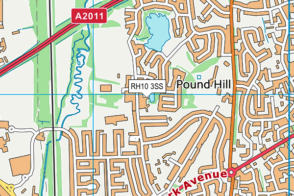 RH10 3SS map - OS VectorMap District (Ordnance Survey) RH10 3SS map - OS VectorMap District (Ordnance Survey)