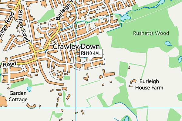 RH10 4AL map - OS VectorMap District (Ordnance Survey) RH10 4AL map - OS VectorMap District (Ordnance Survey)