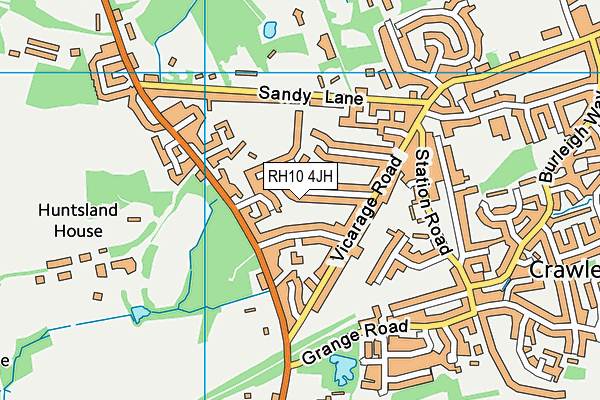 RH10 4JH map - OS VectorMap District (Ordnance Survey) RH10 4JH map - OS VectorMap District (Ordnance Survey)
