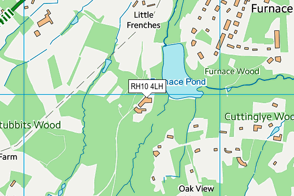 RH10 4LH map - OS VectorMap District (Ordnance Survey) RH10 4LH map - OS VectorMap District (Ordnance Survey)