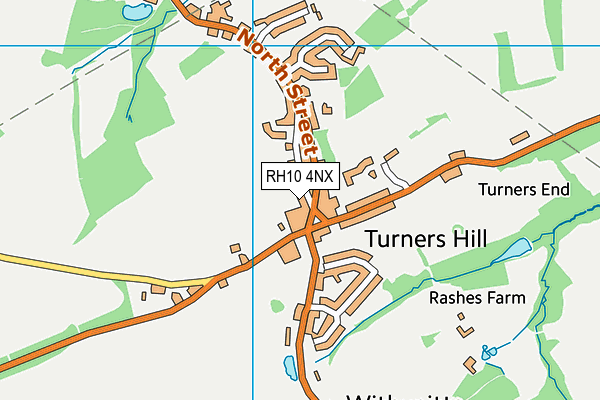 RH10 4NX map - OS VectorMap District (Ordnance Survey) RH10 4NX map - OS VectorMap District (Ordnance Survey)