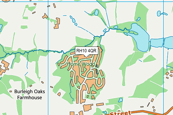 RH10 4QR map - OS VectorMap District (Ordnance Survey) RH10 4QR map - OS VectorMap District (Ordnance Survey)