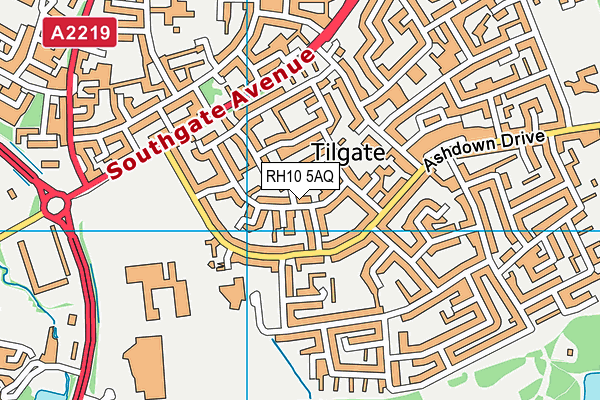 RH10 5AQ map - OS VectorMap District (Ordnance Survey) RH10 5AQ map - OS VectorMap District (Ordnance Survey)