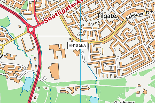 RH10 5EA map - OS VectorMap District (Ordnance Survey) RH10 5EA map - OS VectorMap District (Ordnance Survey)