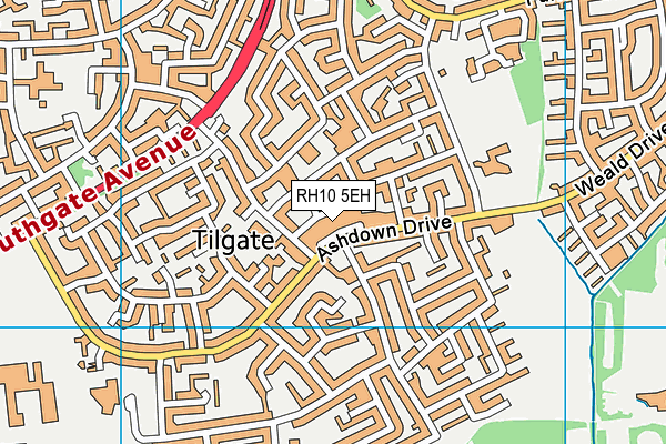 RH10 5EH map - OS VectorMap District (Ordnance Survey) RH10 5EH map - OS VectorMap District (Ordnance Survey)