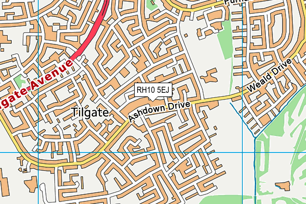 RH10 5EJ map - OS VectorMap District (Ordnance Survey) RH10 5EJ map - OS VectorMap District (Ordnance Survey)