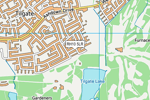 RH10 5LR map - OS VectorMap District (Ordnance Survey) RH10 5LR map - OS VectorMap District (Ordnance Survey)