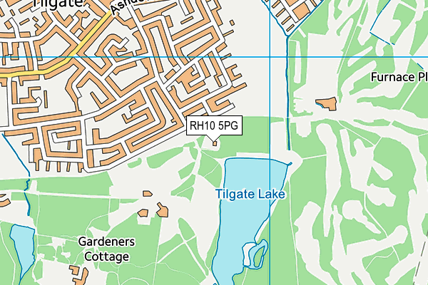 RH10 5PG map - OS VectorMap District (Ordnance Survey) RH10 5PG map - OS VectorMap District (Ordnance Survey)