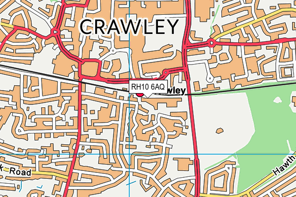 RH10 6AQ map - OS VectorMap District (Ordnance Survey) RH10 6AQ map - OS VectorMap District (Ordnance Survey)