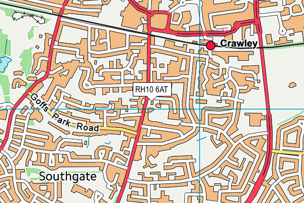 RH10 6AT map - OS VectorMap District (Ordnance Survey) RH10 6AT map - OS VectorMap District (Ordnance Survey)