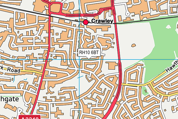 RH10 6BT map - OS VectorMap District (Ordnance Survey) RH10 6BT map - OS VectorMap District (Ordnance Survey)