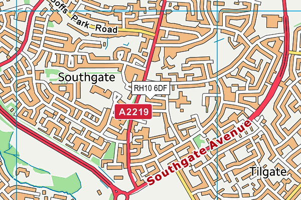 RH10 6DF map - OS VectorMap District (Ordnance Survey) RH10 6DF map - OS VectorMap District (Ordnance Survey)