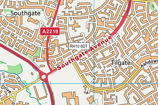 RH10 6DT map - OS VectorMap District (Ordnance Survey) RH10 6DT map - OS VectorMap District (Ordnance Survey)