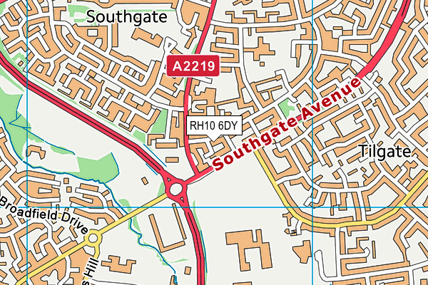 RH10 6DY map - OS VectorMap District (Ordnance Survey) RH10 6DY map - OS VectorMap District (Ordnance Survey)