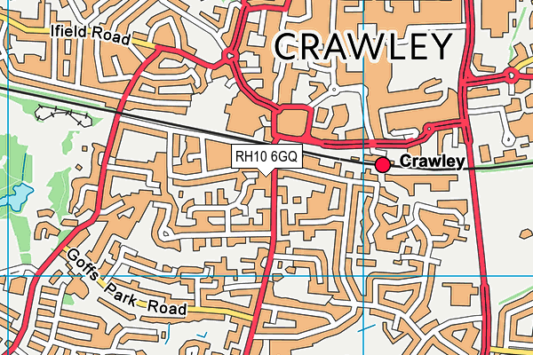 RH10 6GQ map - OS VectorMap District (Ordnance Survey) RH10 6GQ map - OS VectorMap District (Ordnance Survey)