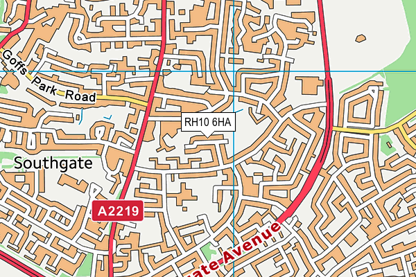 RH10 6HA map - OS VectorMap District (Ordnance Survey) RH10 6HA map - OS VectorMap District (Ordnance Survey)