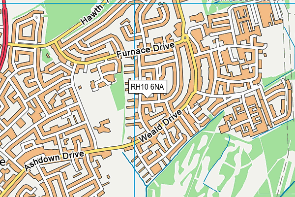 RH10 6NA map - OS VectorMap District (Ordnance Survey) RH10 6NA map - OS VectorMap District (Ordnance Survey)