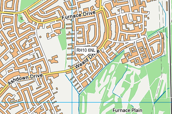 RH10 6NL map - OS VectorMap District (Ordnance Survey) RH10 6NL map - OS VectorMap District (Ordnance Survey)