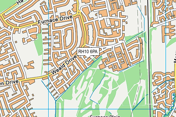 RH10 6PA map - OS VectorMap District (Ordnance Survey) RH10 6PA map - OS VectorMap District (Ordnance Survey)
