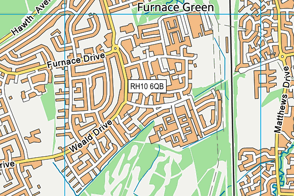 RH10 6QB map - OS VectorMap District (Ordnance Survey) RH10 6QB map - OS VectorMap District (Ordnance Survey)