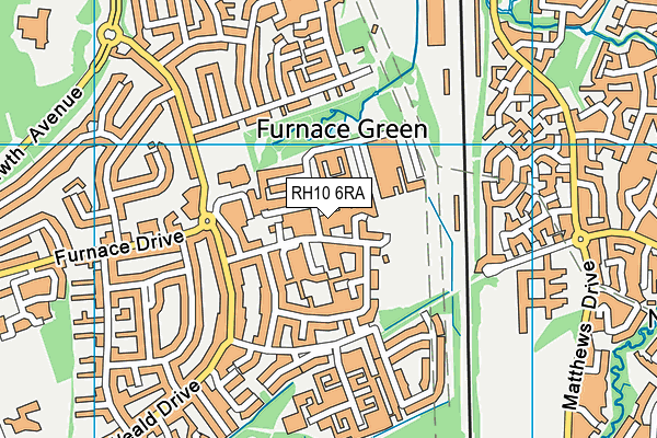 RH10 6RA map - OS VectorMap District (Ordnance Survey) RH10 6RA map - OS VectorMap District (Ordnance Survey)