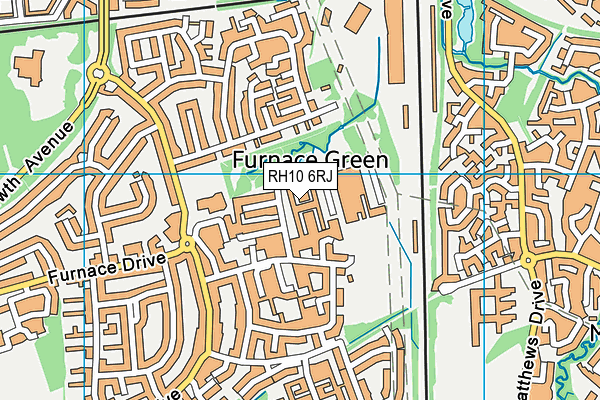 RH10 6RJ map - OS VectorMap District (Ordnance Survey) RH10 6RJ map - OS VectorMap District (Ordnance Survey)
