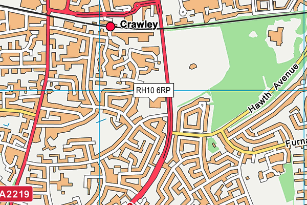 RH10 6RP map - OS VectorMap District (Ordnance Survey) RH10 6RP map - OS VectorMap District (Ordnance Survey)