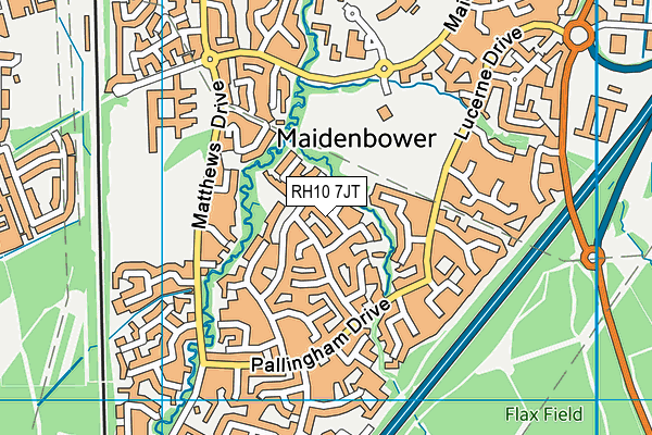 RH10 7JT map - OS VectorMap District (Ordnance Survey) RH10 7JT map - OS VectorMap District (Ordnance Survey)