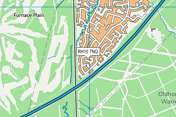 RH10 7NQ map - OS VectorMap District (Ordnance Survey) RH10 7NQ map - OS VectorMap District (Ordnance Survey)