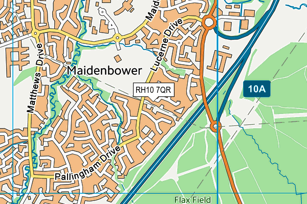 RH10 7QR map - OS VectorMap District (Ordnance Survey) RH10 7QR map - OS VectorMap District (Ordnance Survey)
